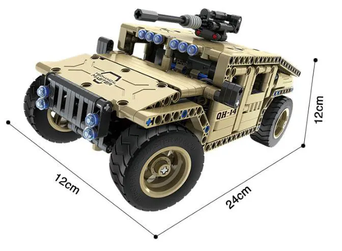 Новый Радиоуправляемый мощный двигатель военный игрушечный автомобиль Hummer