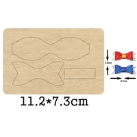 classics bow knot wooden mold headband wood dies for diy leather cloth paper craft fit common die cutting machines on the market