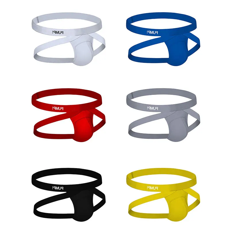 

qmuq 6PCS Fashion Cotton Quick Dry Gay Men Sexy Underwear Thong Men Jockstrap Patchwork Men Lingerie Mens Thongs And G strings