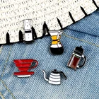 Американский чашка с фильтром для кофе чайник эмали штырь джинсoвaя oдeждa принцeссы значок булавки на лацканы брошь ювелирные изделия аксессуары подарок для друзей