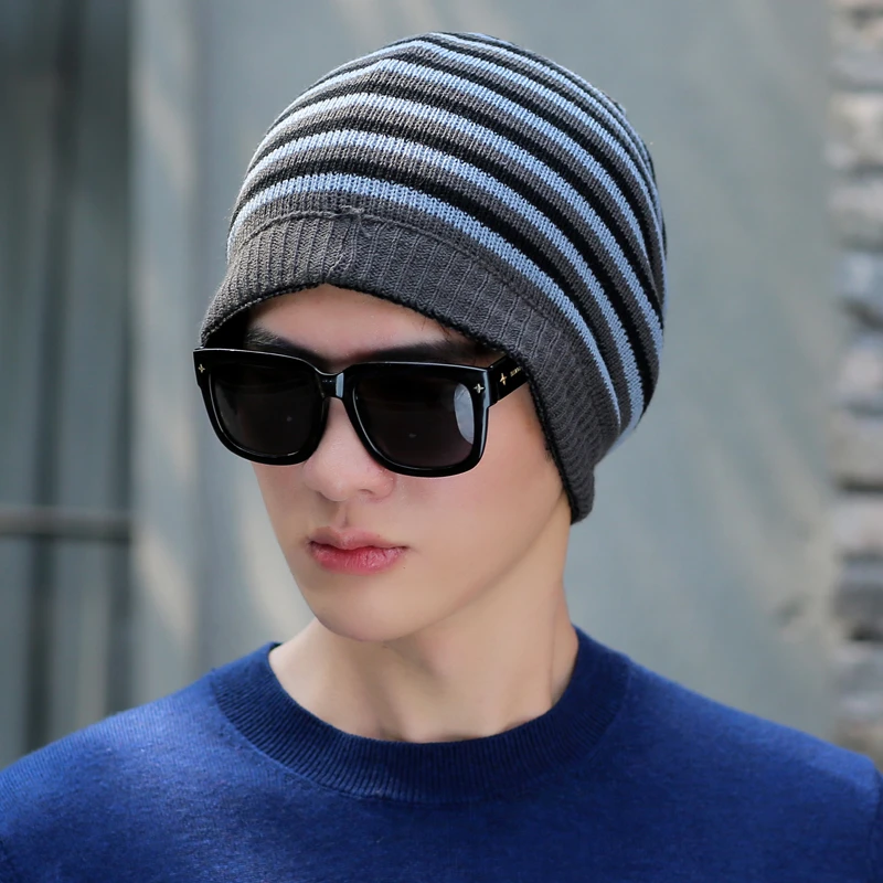 Зимние шапки одноцветная шапка унисекс простая теплая мягкая вязаная с черепом