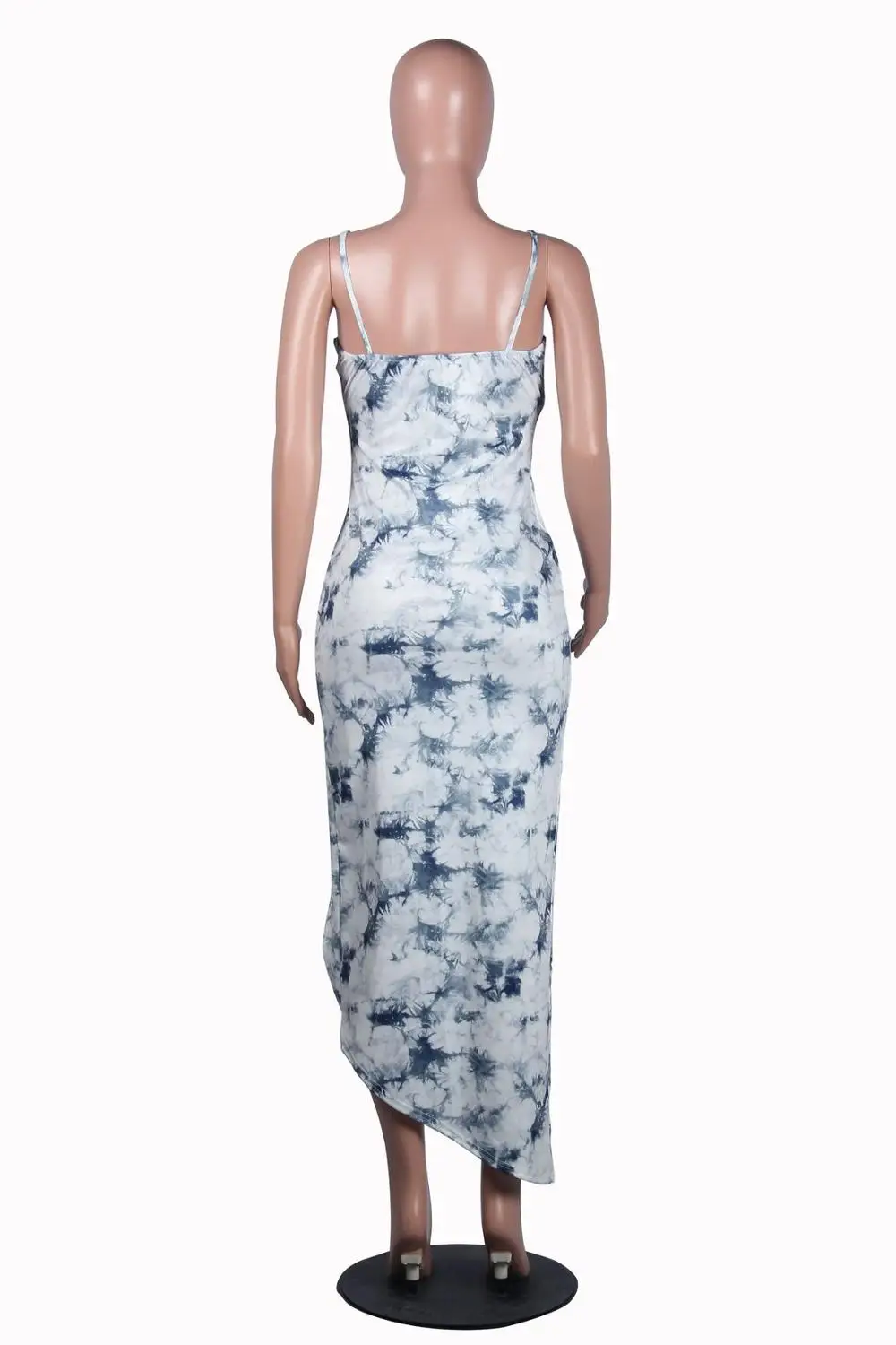 

European and American fashion dyed dress loose sling nightclub women's long skirt