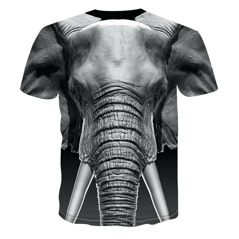 

2021 New Cool Fashion T Shirt For Men And Women Elephant Graphics Print 3d T Shirt Summer Short Sleeve T Shirts Graphic T Shirts