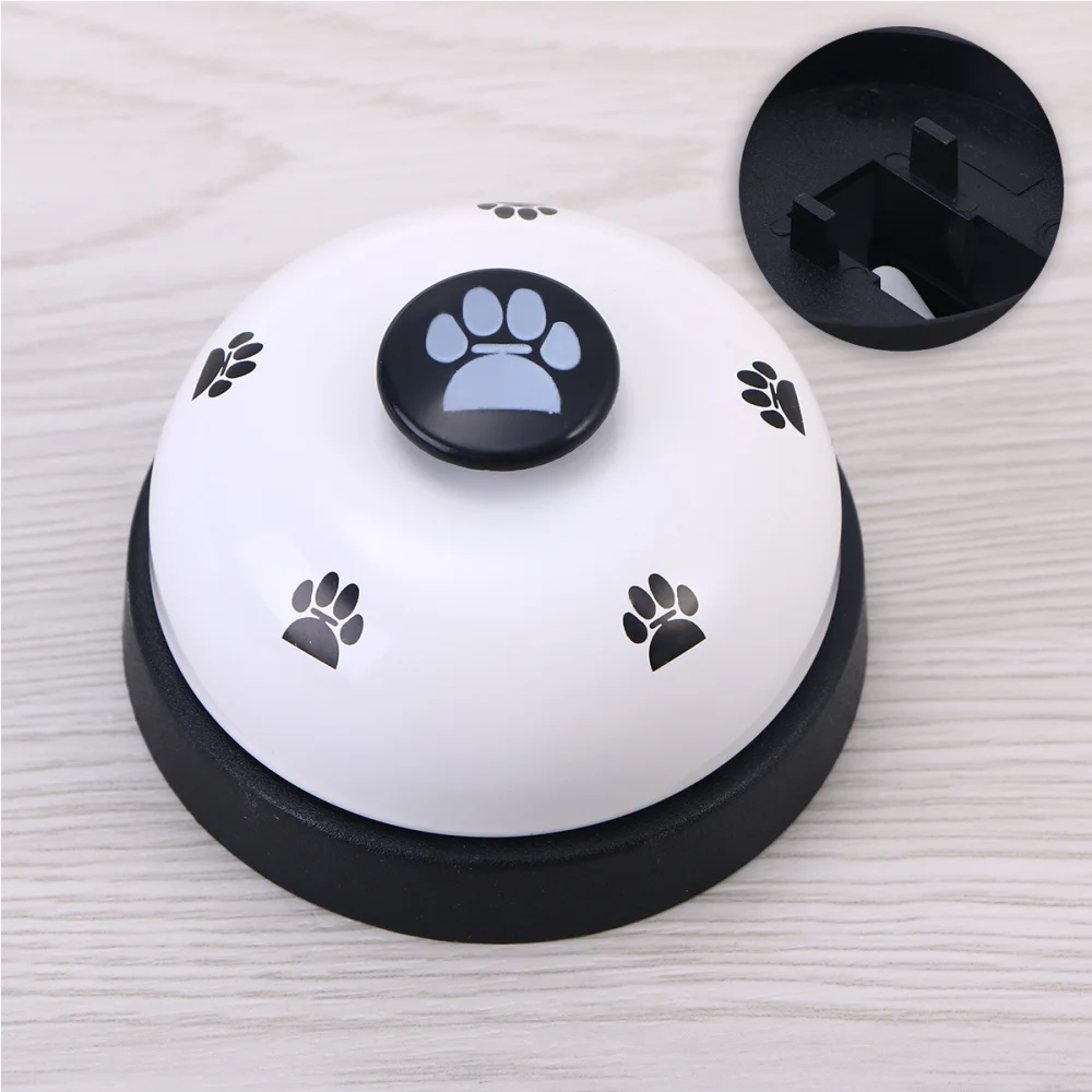 

2Pcs Pet Dog Potty Training Bells Footprint Pattern Communication Device for Dogs Puppy (White and Blue)