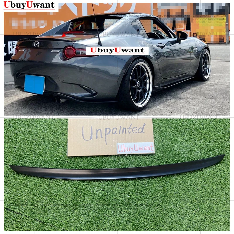 Задний спойлер для MAZDA MX5 задний стайлинга автомобиля из искусственной кожи без