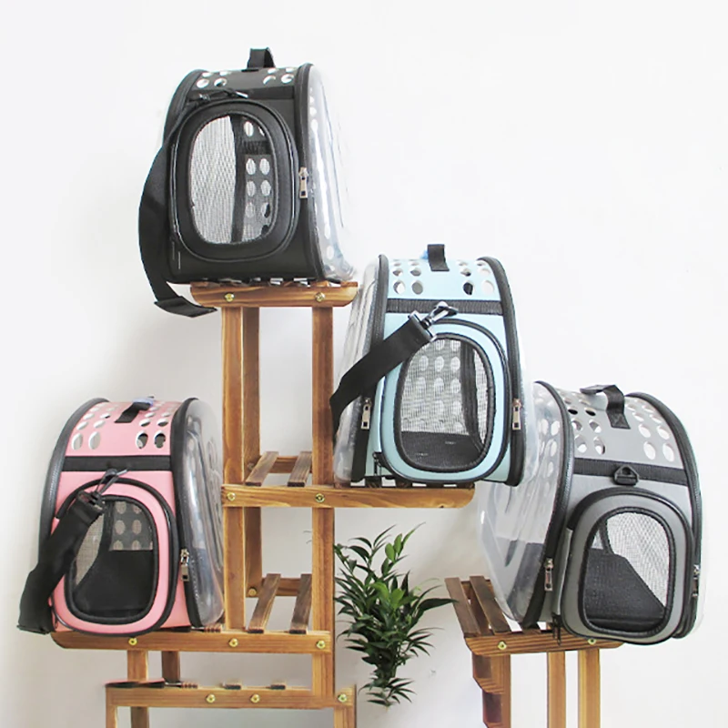 

Cat Carrier Bags Breathable Pet Carriers Small Dog Cat Backpack Travel Space Capsule Cage Pet Transport Bag Carrying For Cats
