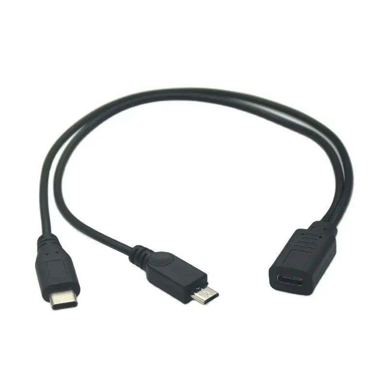 USB 3. 0 Type-C от 1 до 2 мама и Micro 5P Type-B принтер женщин Male Y разветвитель зарядный