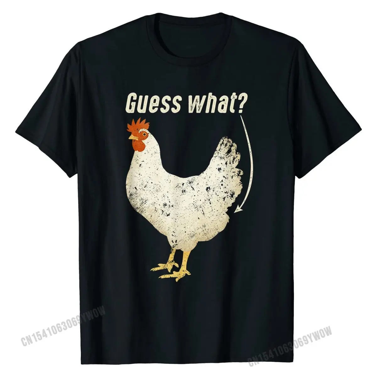 

Vintage Guess What Chicken Butt Funny T-Shirt Top T-shirts Tops & Tees On Sale Cotton Design Printed On Men