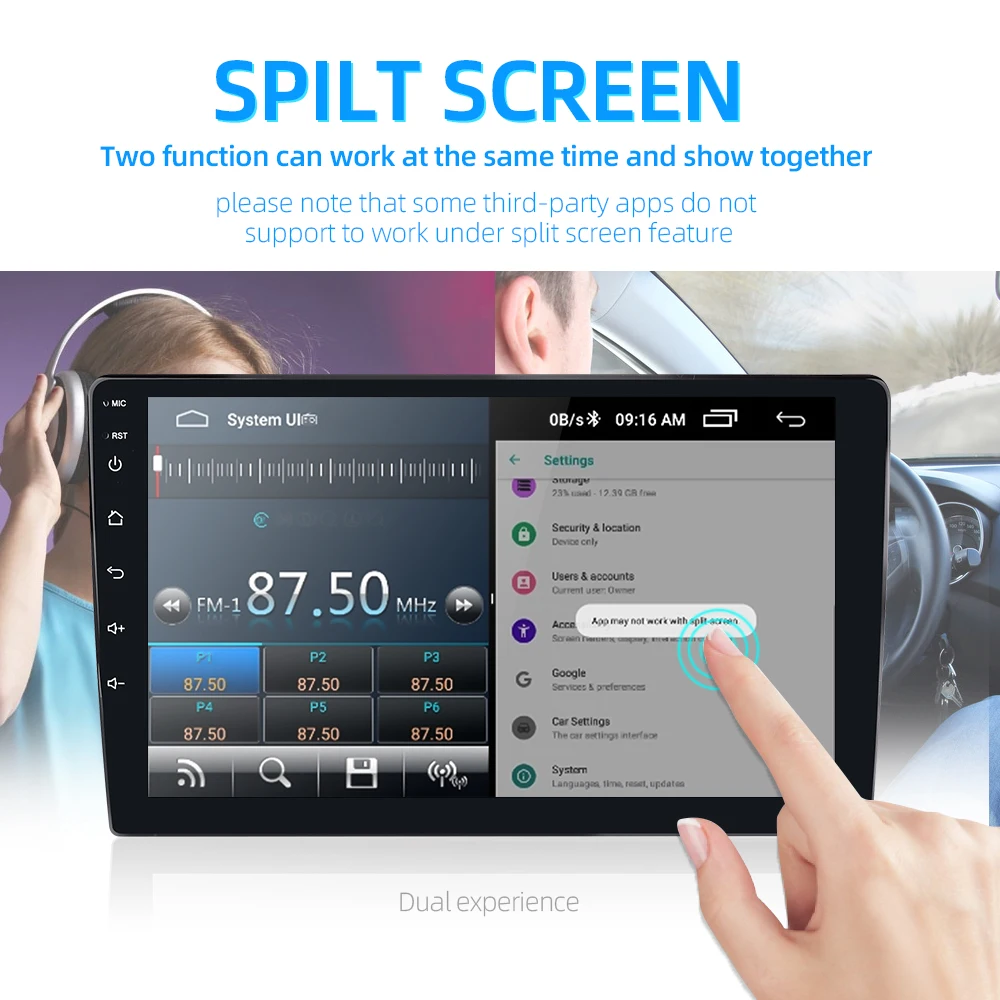 $60.31 2 din android 2.5D car radio Android 8.1 universal Car Radio Player GPS NAVIGATION WIFI Bluetooth MP5 Player Split Screen 1+16