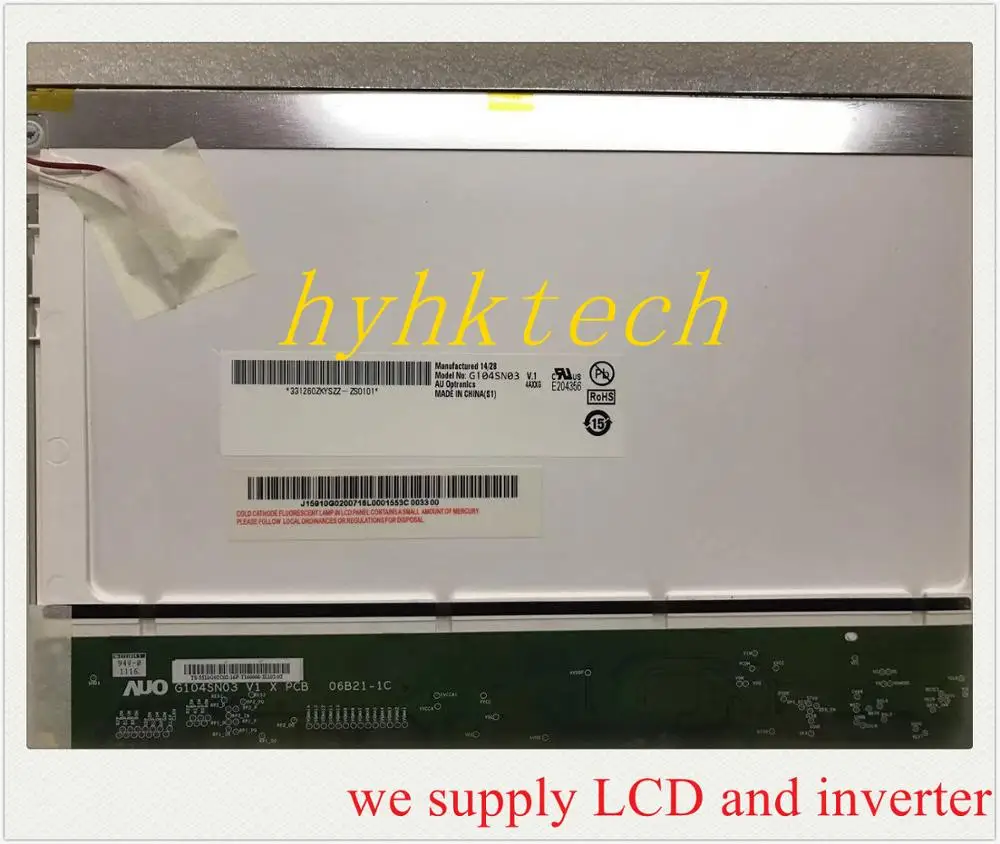 G104SN03 V1 3 5 дюймовый промышленный ЖК дисплей стандарт A + проверено перед