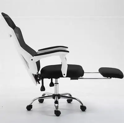 Компьютерное кресло домашнее электрическое гоночное игровое вращающееся спинка