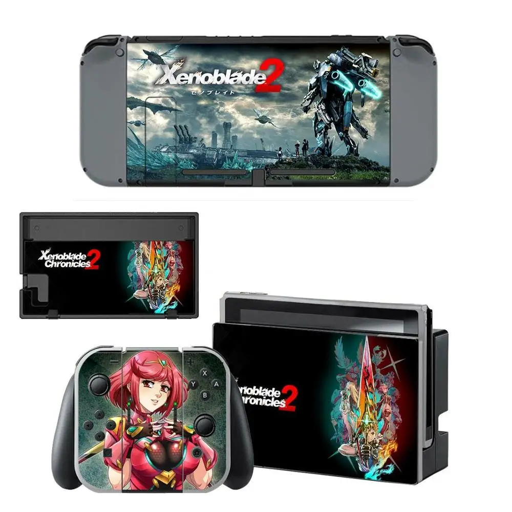 Xenoblade хроники 2 Nintendo переключатель кожи Стикеры винил s скины для Switch консоли и Joy