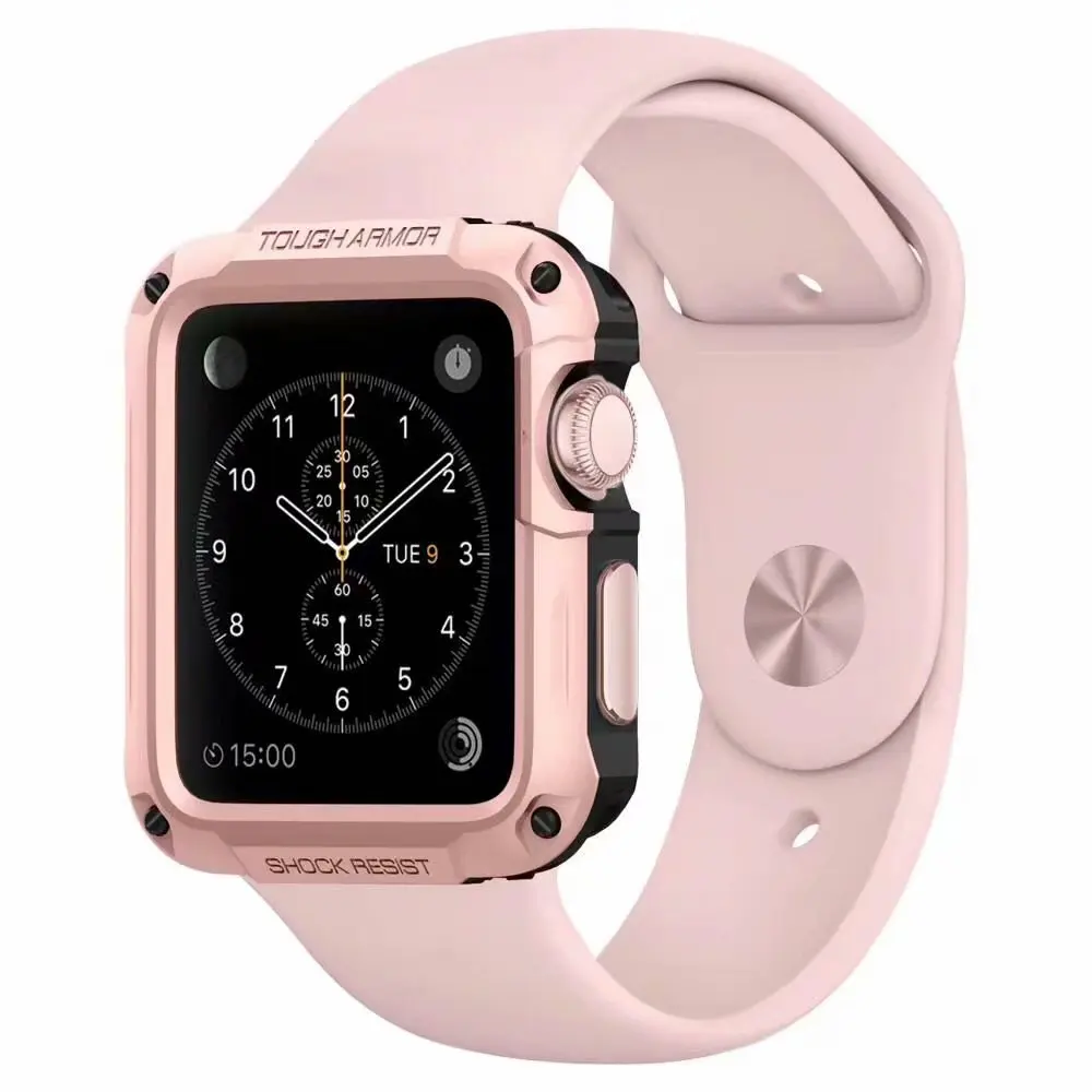 Жесткий Полный Чехол для Apple Watch 42 мм 38 40 44 ударопрочный защитный чехол со