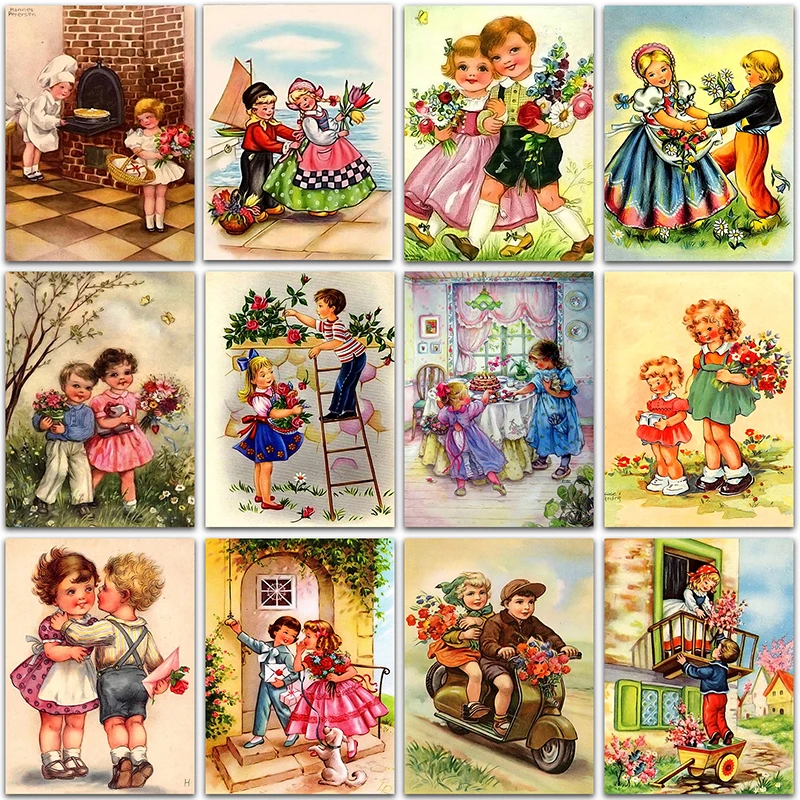 

Набор для алмазной живописи 5D "сделай сам", цветок, девушка, принцесса, ангел, аниме, полноразмерная и круглая Алмазная мозаика, вышивка крест...