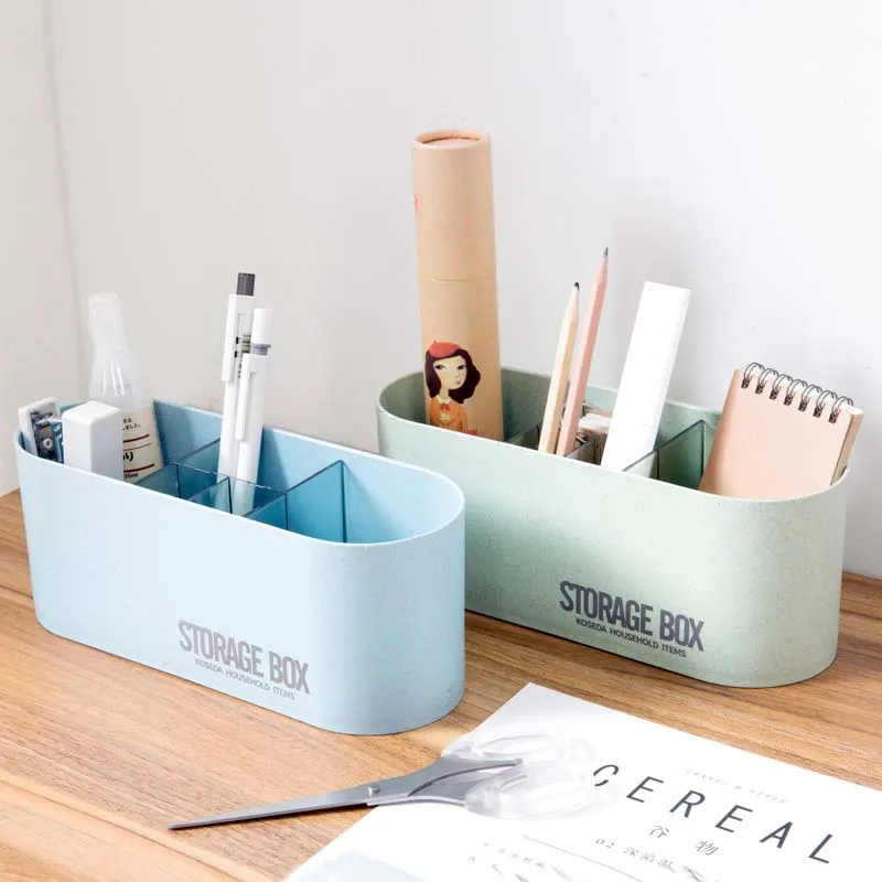 

Многофункциональный настольный органайзер, коробка для хранения косметики, держатель для ручки для дома и офиса, контейнер для канцтоваров...
