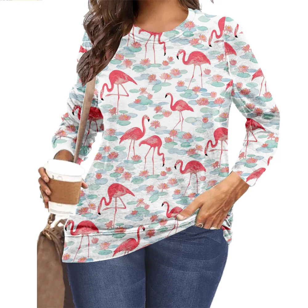 

Женский Повседневный пуловер с длинным рукавом, Элегантная блузка с V-образным вырезом и винтажным принтом животных, весна-осень