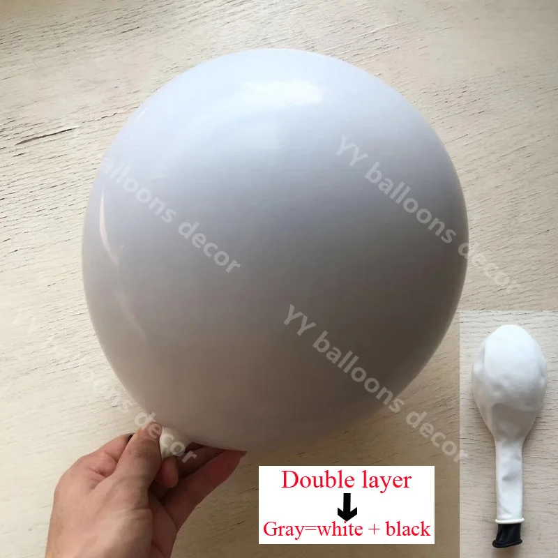Macaron серый двойной s гирлянда 1 комплект DIY 5/10/18 дюйма металлик золото Свадьба День