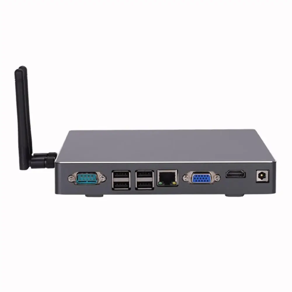 Мини ПК настольный компьютер черный Intel Core I5 6360U Windows 10/Ubuntu [HUNSN BH08GL]