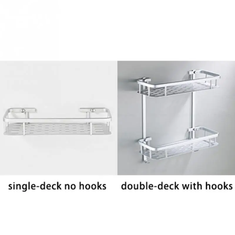 1/2 слой алюминий ванная комната Душ подставка для купания шампунь гель душа Кухня