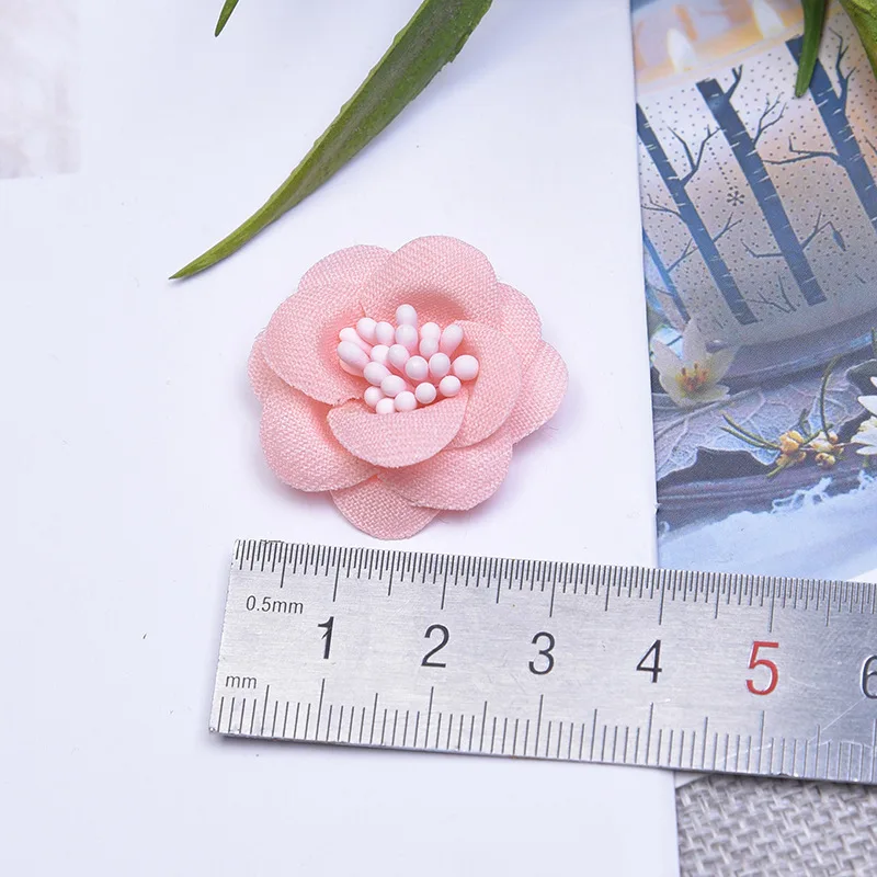 Искусственный цветок 3 см 10 шт. шелковая ткань Цветочная головка для сделай сам