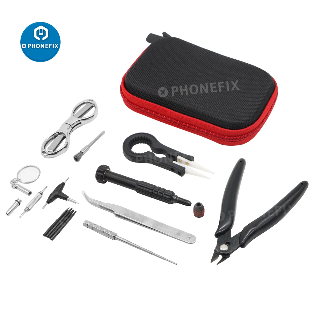 diy vape tool kit Multi-function Disassembly Tool Electronic Cigarette Organic Cotton Wire Coil Jig Winding Tweezers Pliers | Инструменты