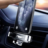 new car logo metal mobile phone holder for ford mustang mach e ev gt shelby gte gps navigation general metal holder accessories