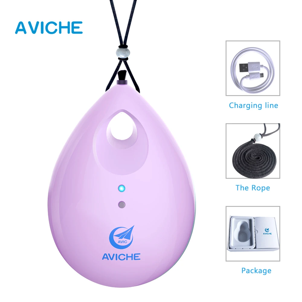 Personal Rechargeable and Portable Air Purifier Negative Ion Generator Purifies Air Eliminating Germs, Dust, Viruses, Bacteria - Цвет: Pink