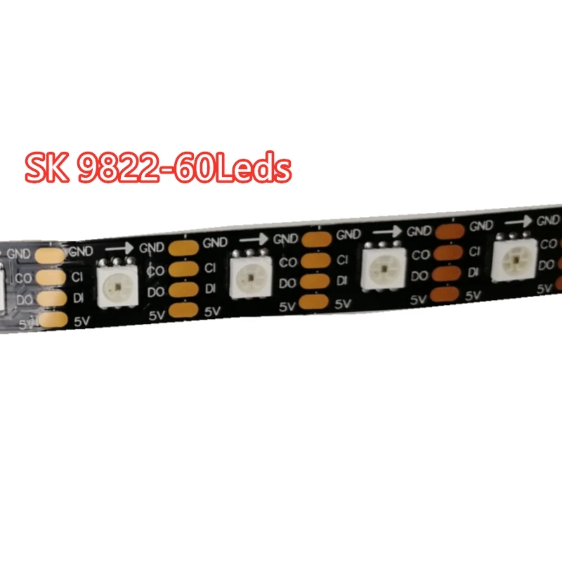 Светодиодная лента SK9822 Smart led pixel strip данные и часы отдельно IP30/IP65/IP67 DC5V 30/60