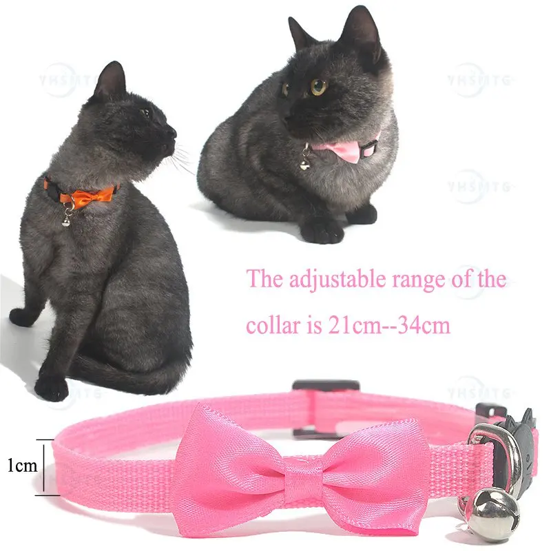 

Pet Cat Collar with Bell Lovely Bowknot Butterfly Accessories Pet Bow Form Kawaii Nylon Wear-resistant & Strong Product Supplies