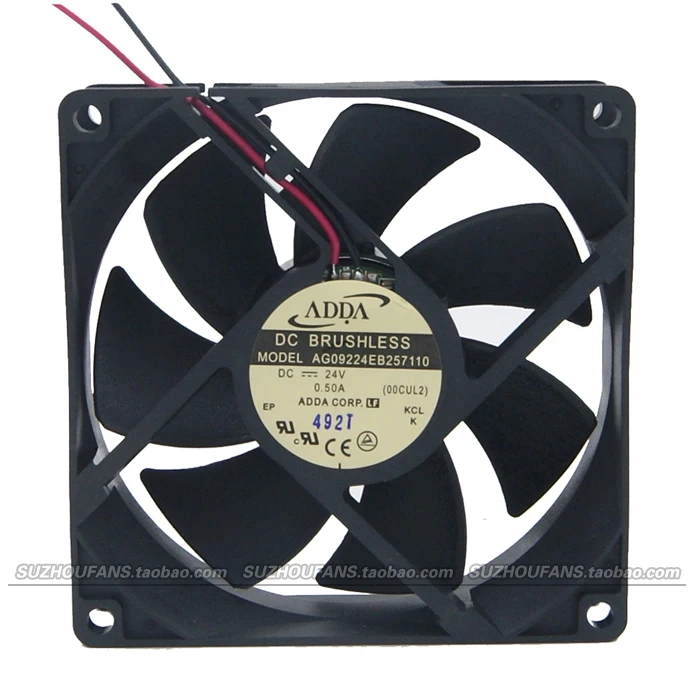 

New ADDA 9 cm 9CM 24V double ball Large air volume server fan AG09224EB257