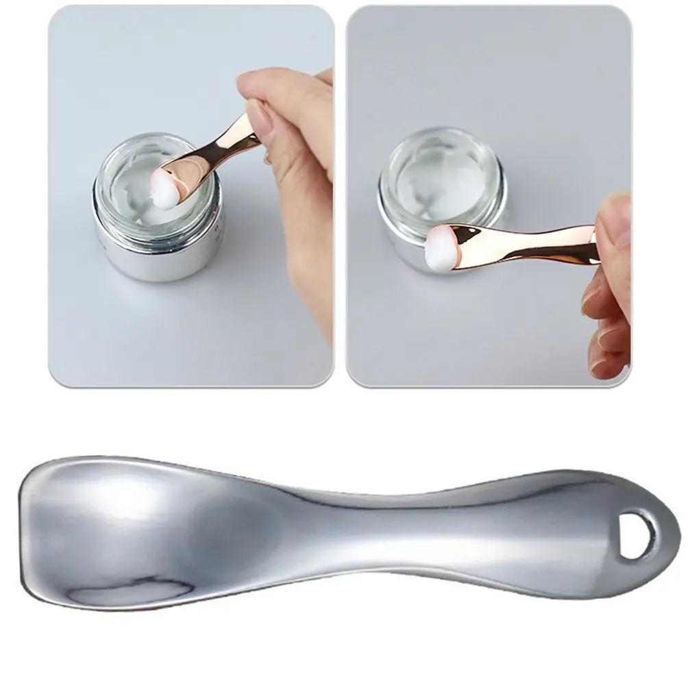 

Cosmetic Spoons Portable Size Mini Cosmetic Spatula Scoop Cosmetic Facial Cream Spoon For Women Girls Mixing Makeup Tools