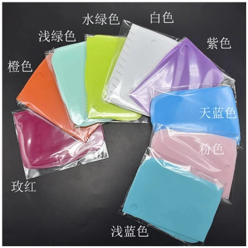 Портативный 3 шт./компл. пластиковый скребок для торта инструменты украшения