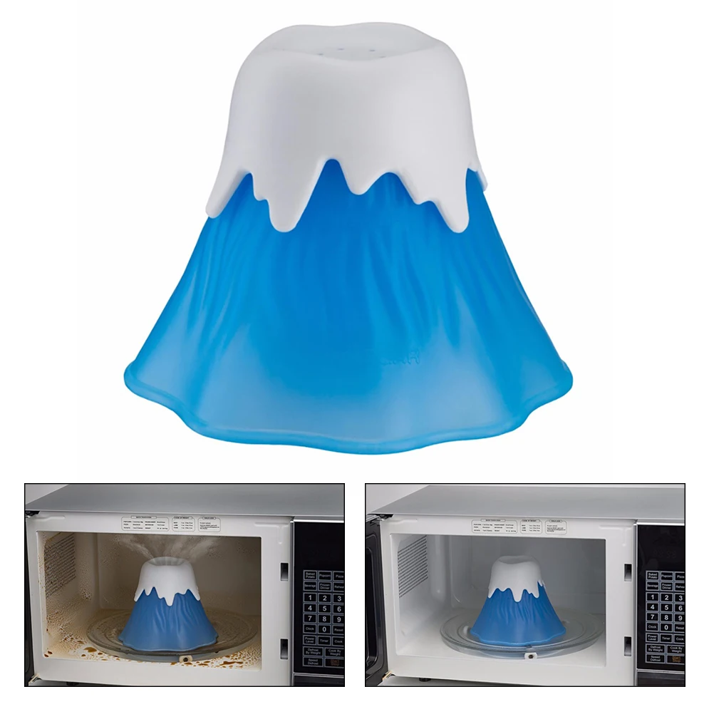 

new Kitchen Erupting Volcano Microwave Cleaner Kitchen Gadget Tools Clean Dish Brush Microwave Cleaner