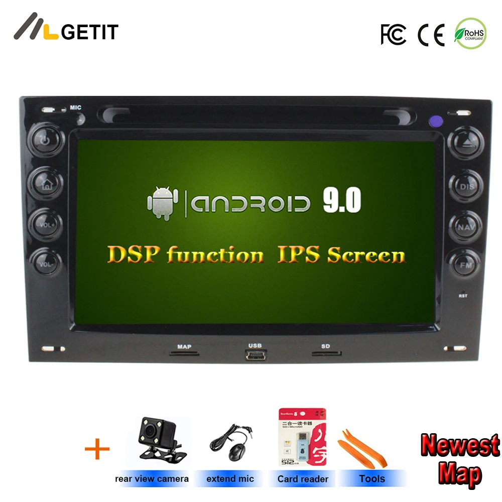 Android 9,0 автомобильный dvd-плеер gps для Renault Megane2 Megane 2 2006-2010 с wifi Bluetooth стерео радио