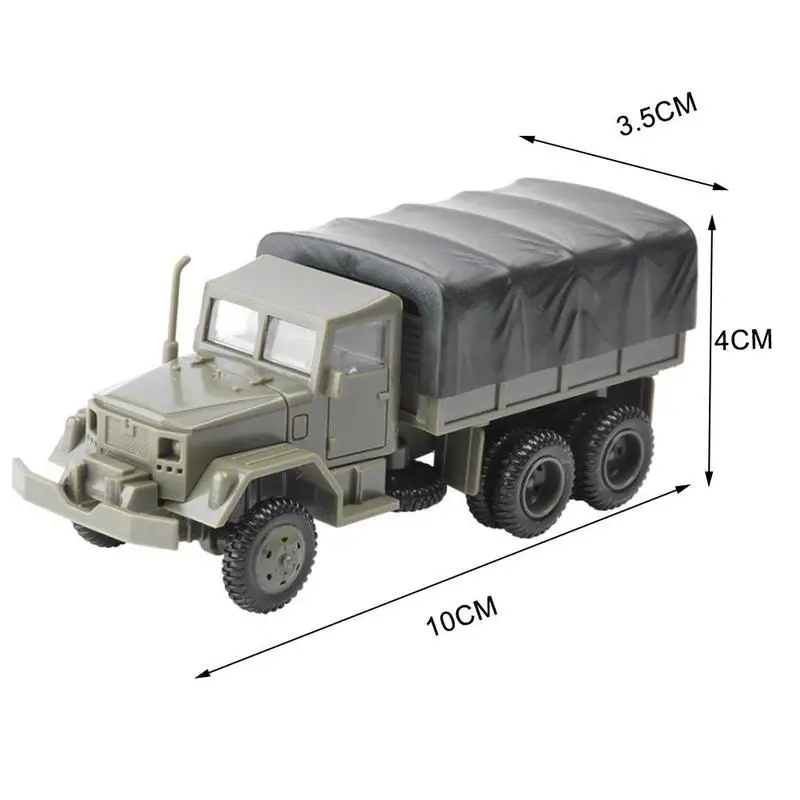 

1PC M35 Truck Cavalry Carrier Model DIY Assembly Craft Kids Toy 1:72 Model Militarial Toy Car gifts