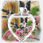 Ожерелье-подвеска в форме сердца с кристаллом в виде немецкой овчарки, красивые аксессуары в стиле красоты, модные аксессуары в виде животных