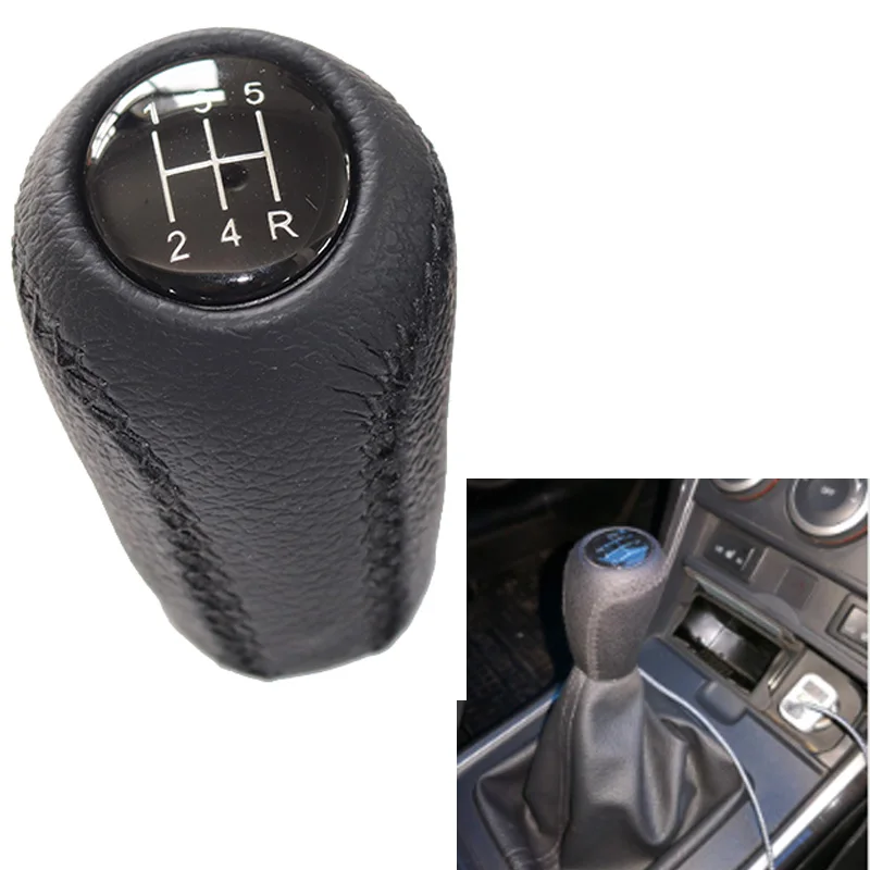 Кожаная рукоятка рычага переключения передач 5/6 для Mazda 3 BK BL 5 CR CW 6 II GH Φ NC III 2005 2006