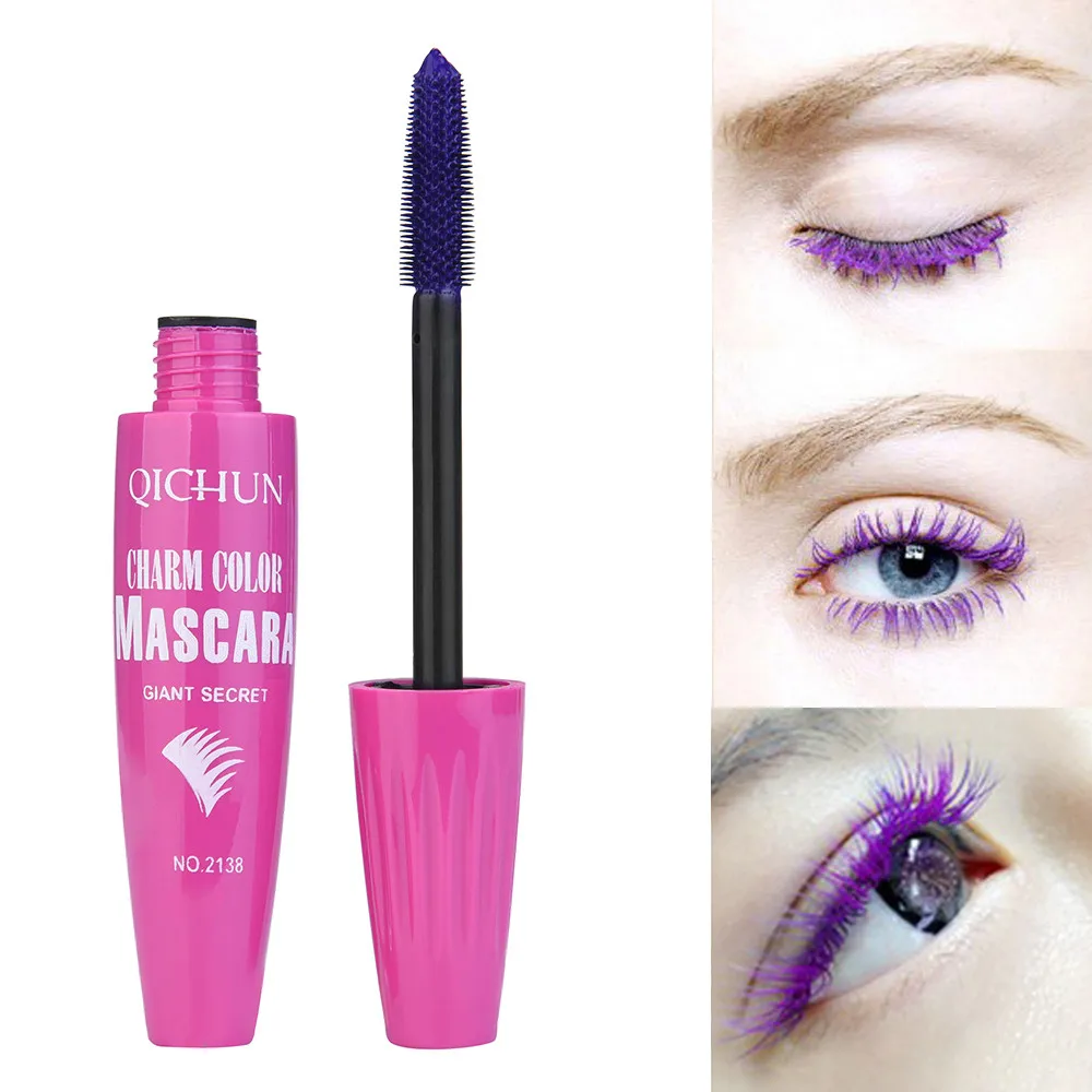 

New Long Curling Makeup Eyelash Multicolor Waterproof Fiber Mascara Eye Lashes Black Thick Lengthening Eye Lashes Cosmetics