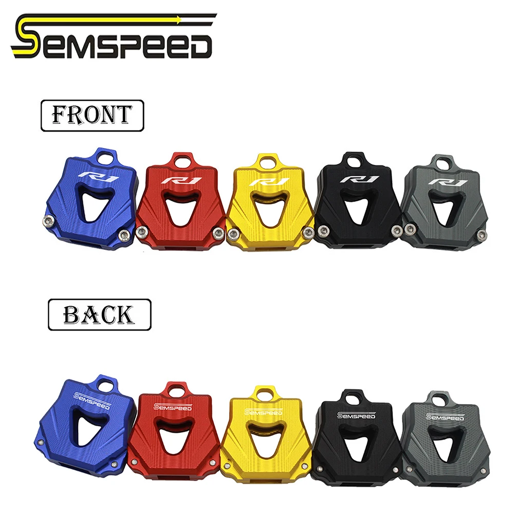 SEMSPEED R1 логотип мотоцикла с ЧПУ чехол для ключей YAMAHA YZF R1M R1S 1998 1999-2018 2019 2020 2017 2009 2010