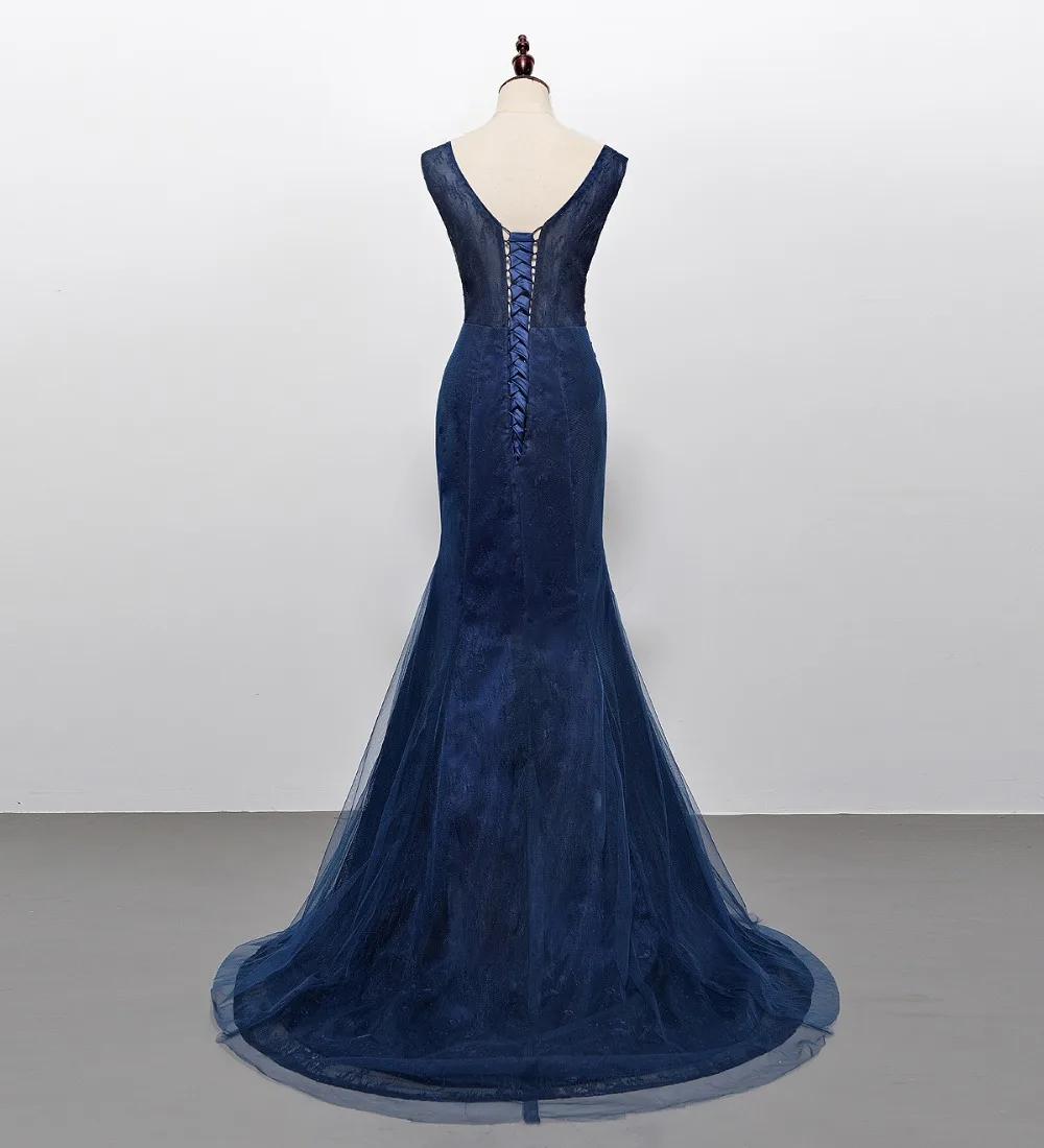 Женское платье русалка без рукавов с круглым вырезом|Платья на выпускной| |