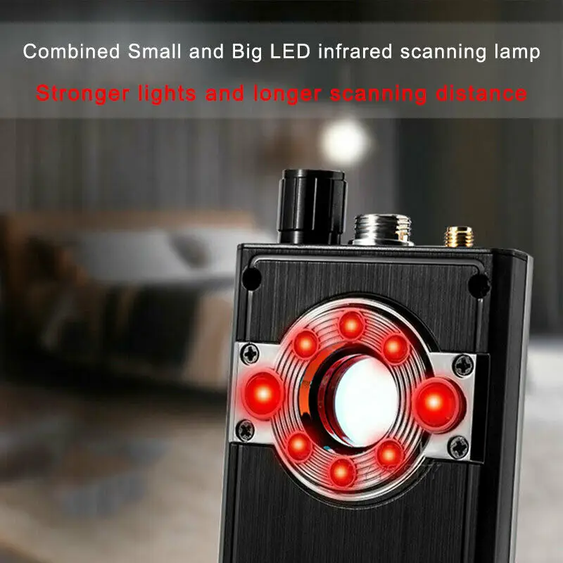 k68 anti spy wireless rf signal detector bug gsm gps tracker hidden camera eavesdropping device military professional version free global shipping