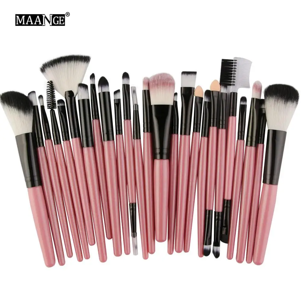MAANGE Pro 10/22/25 шт. набор кистей для макияжа кисточки смешивания и контура глаз тени
