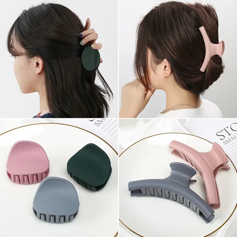 

Заколка для волос в Корейском стиле женская, простой универсальный зажим для хвоста, элегантные аксессуары для волос для взрослых