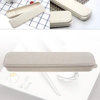 universal portable pp split type cutlery receptacle tableware storage box with fixed buckle portable lunch box