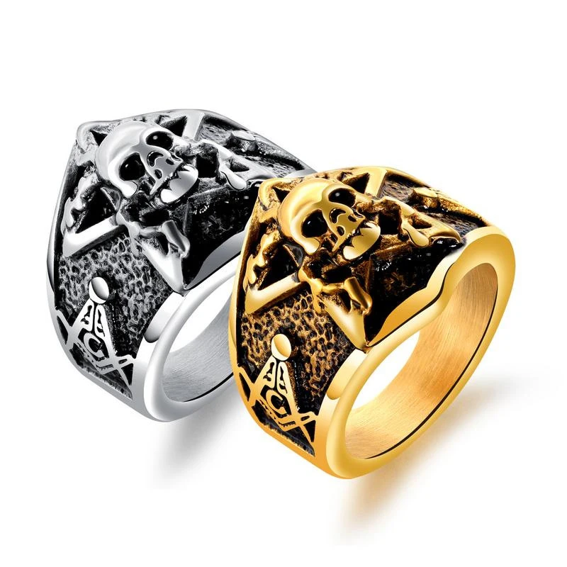 Европейское и американское классическое уличное кольцо в стиле ретро из