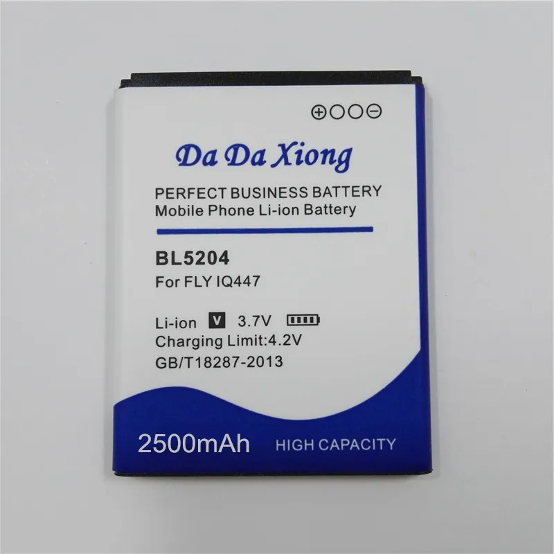 2500 мАч BL5204 5204 аккумулятор высокого качества для FLY IQ447 мобильный телефон сменный