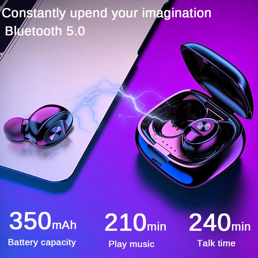 Новый XG12 наушники-вкладыши TWS Bluetooth Беспроводной 5 0 один наушник 5D стерео Hi-Fi звук