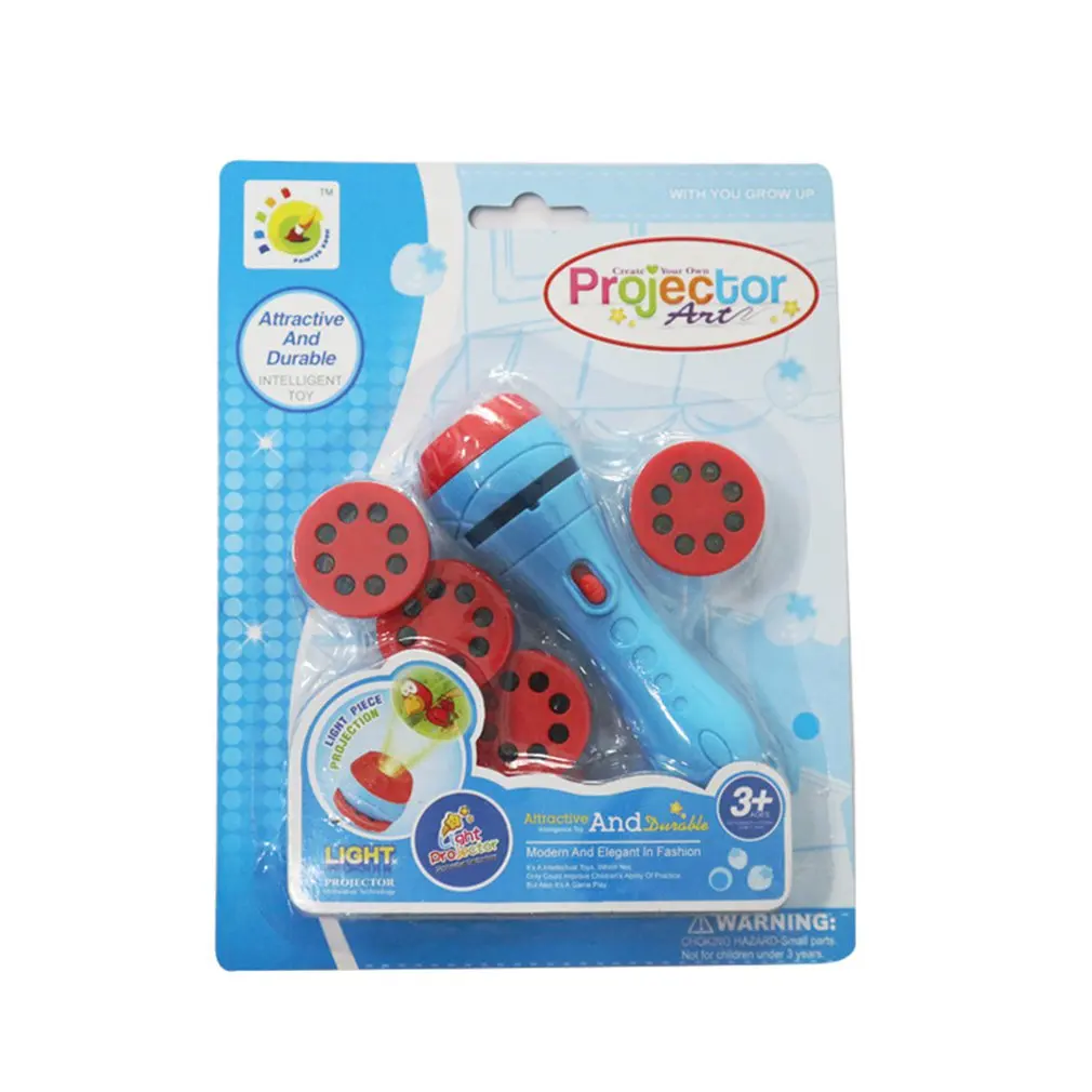 Мини игрушка проектор слайд детей история вспышка светильник Детские спальные