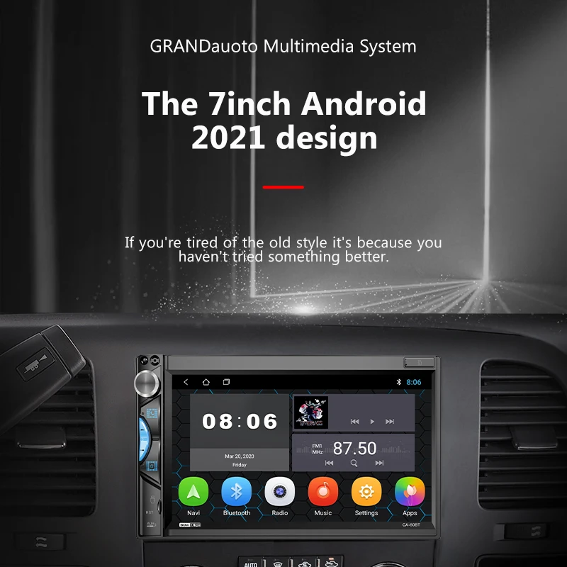 2din Car Radio HD Multimedia Video Player GPS Bluetooth FM For Universal Android System Support Rear Camera | Автомобили и