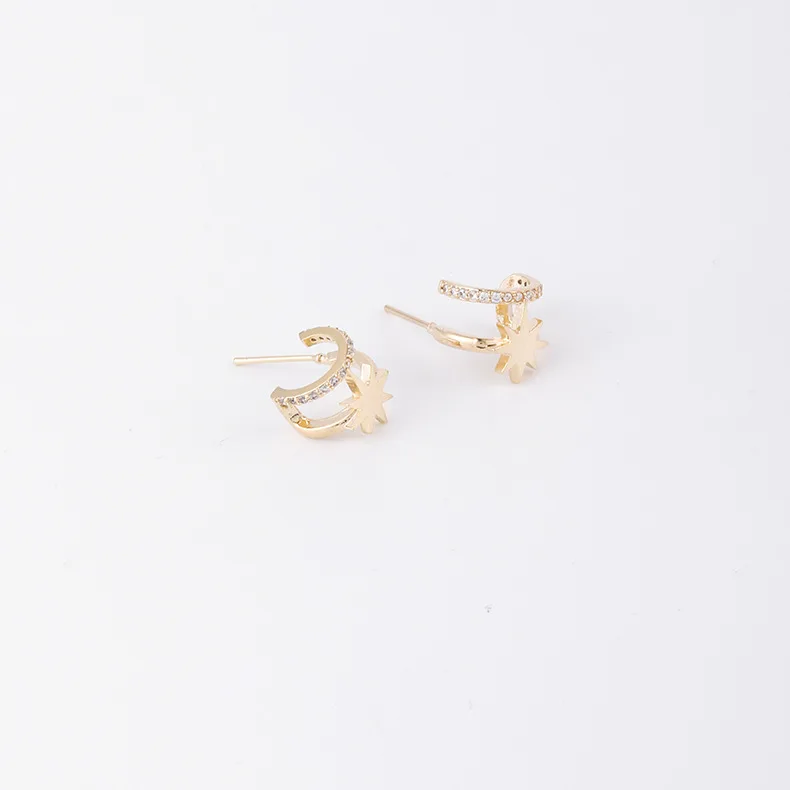

New Small Micro Star Studs Sweety Earrings Temperature Simple Style Or Sweety Lovely Style Bijoux Moda Gift For Lover Friend
